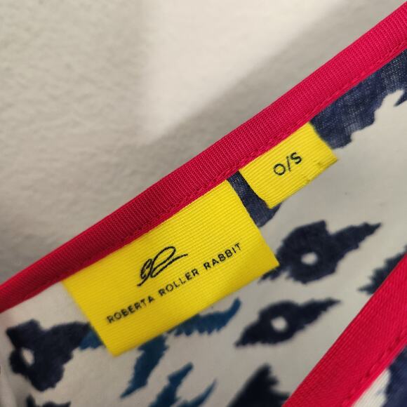 Roberta Roller Rabbit Fish Printed Scarf Dress O/S Beach Resortwear Vacation - Picture 3 of 8